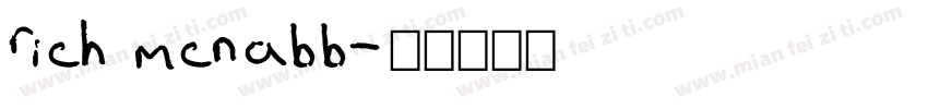 rich mcnabb字体转换